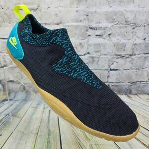 Nike Aqua Sock 360 Black Teal Slip-On Water Shoes Men’s Size 14 Gum Sole 951012